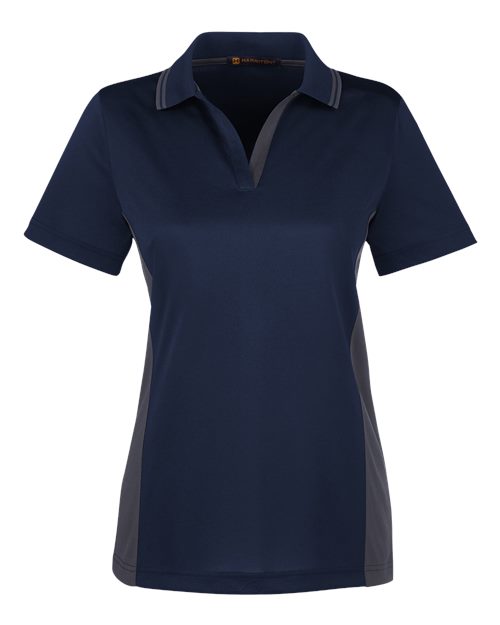 Harriton Women's Flash Snag Protection Plus Colorblock Polo