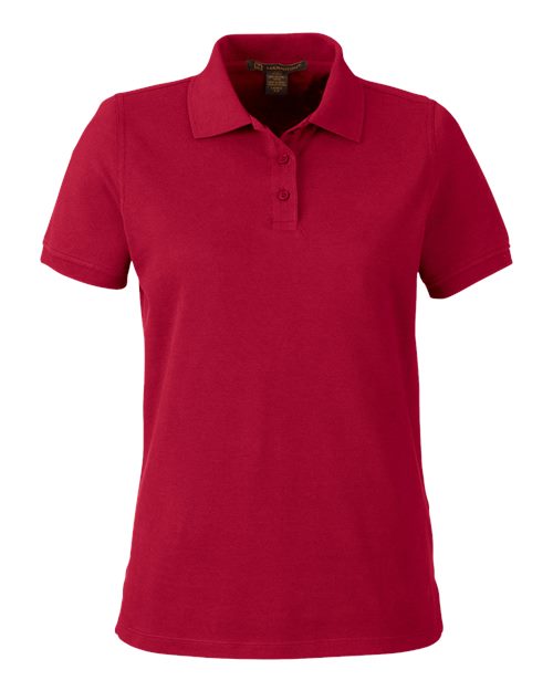 Harriton Women's Valiant Cotton Snag Protect Polo