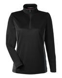 Harriton Women's Flash Snag Protection Plus Colorblock Quarter-Zip Pullover