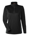 Harriton Women's Flash Snag Protection Plus Colorblock Quarter-Zip Pullover