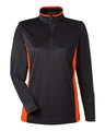 Harriton Women's Flash Snag Protection Plus Colorblock Quarter-Zip Pullover
