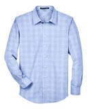 Devon & Jones Men's Crown Collection Glen Plaid Woven Dress Shirt