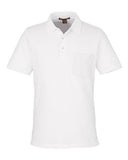 Harriton Men's Valiant Cotton Snag Protect Pocket Polo