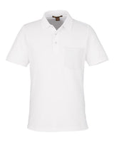 Harriton Men's Valiant Cotton Snag Protect Pocket Polo