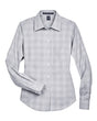 Women's Crown Collection Glen Plaid Woven Dress Shirt