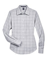 Women's Crown Collection Glen Plaid Woven Dress Shirt