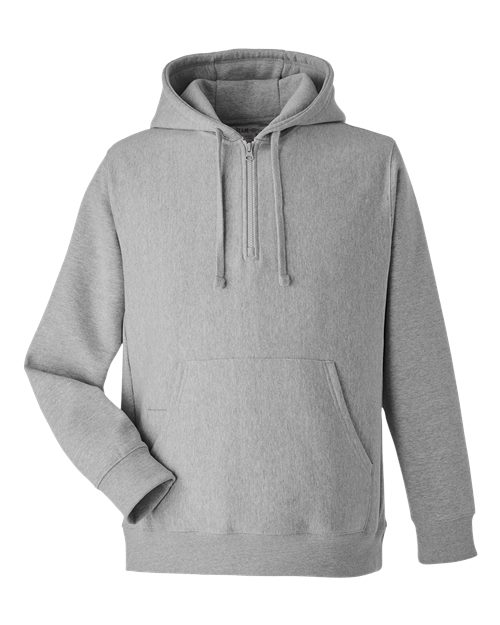 Team 365 Unisex Zone HydroSport Heavyweight Quarter-Zip Hooded Sweatshirt