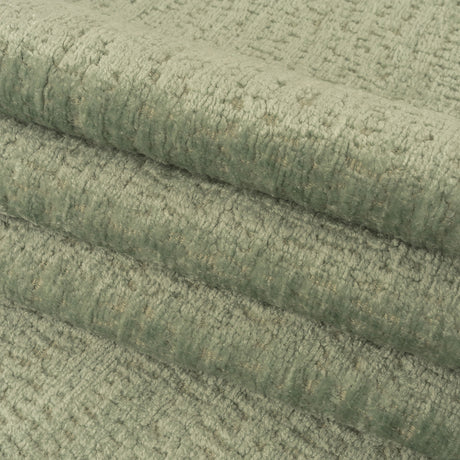 Mint Abstract Textured Acrylic and Polyester Chenille