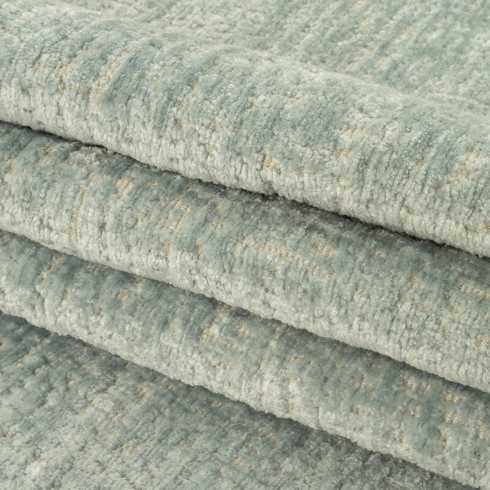 Ice Abstract Textured Acrylic and Polyester Chenille