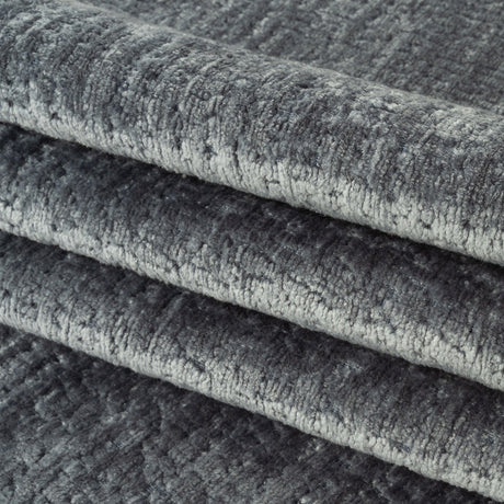 Denim Abstract Textured Acrylic and Polyester Chenille