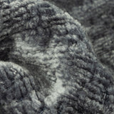 Denim Abstract Textured Acrylic and Polyester Chenille