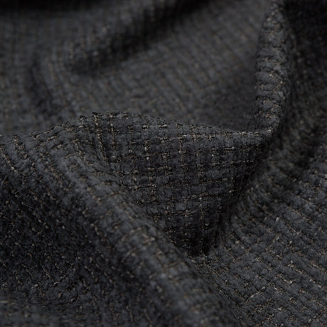 Onyx Checkered Polyester Chenille