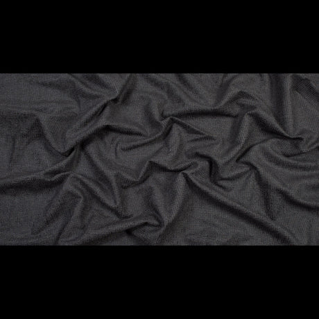 Onyx Checkered Polyester Chenille
