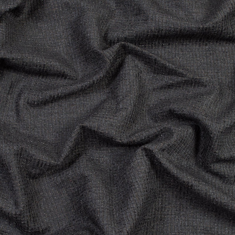 Onyx Checkered Polyester Chenille