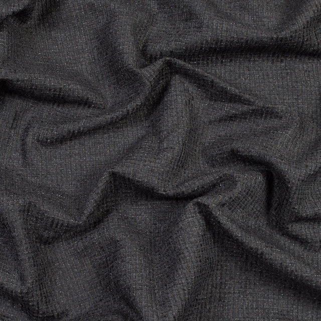 Onyx Checkered Polyester Chenille