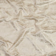 Beige Polyester Chenille with Metallic Gold Foil
