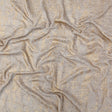 Beige Polyester Chenille with Metallic Gold Foil