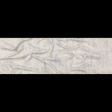 Cream Polyester Chenille with Metallic Silver Foil