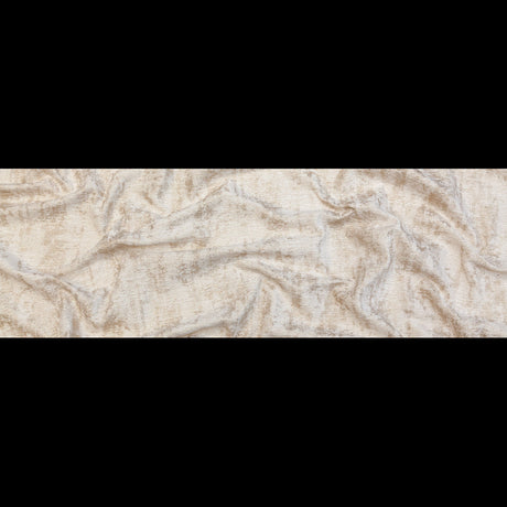White Polyester Chenille with Metallic Champagne Foil