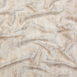 White Polyester Chenille with Metallic Champagne Foil