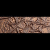 Brown Polyester Chenille with Metallic Bronze Foil