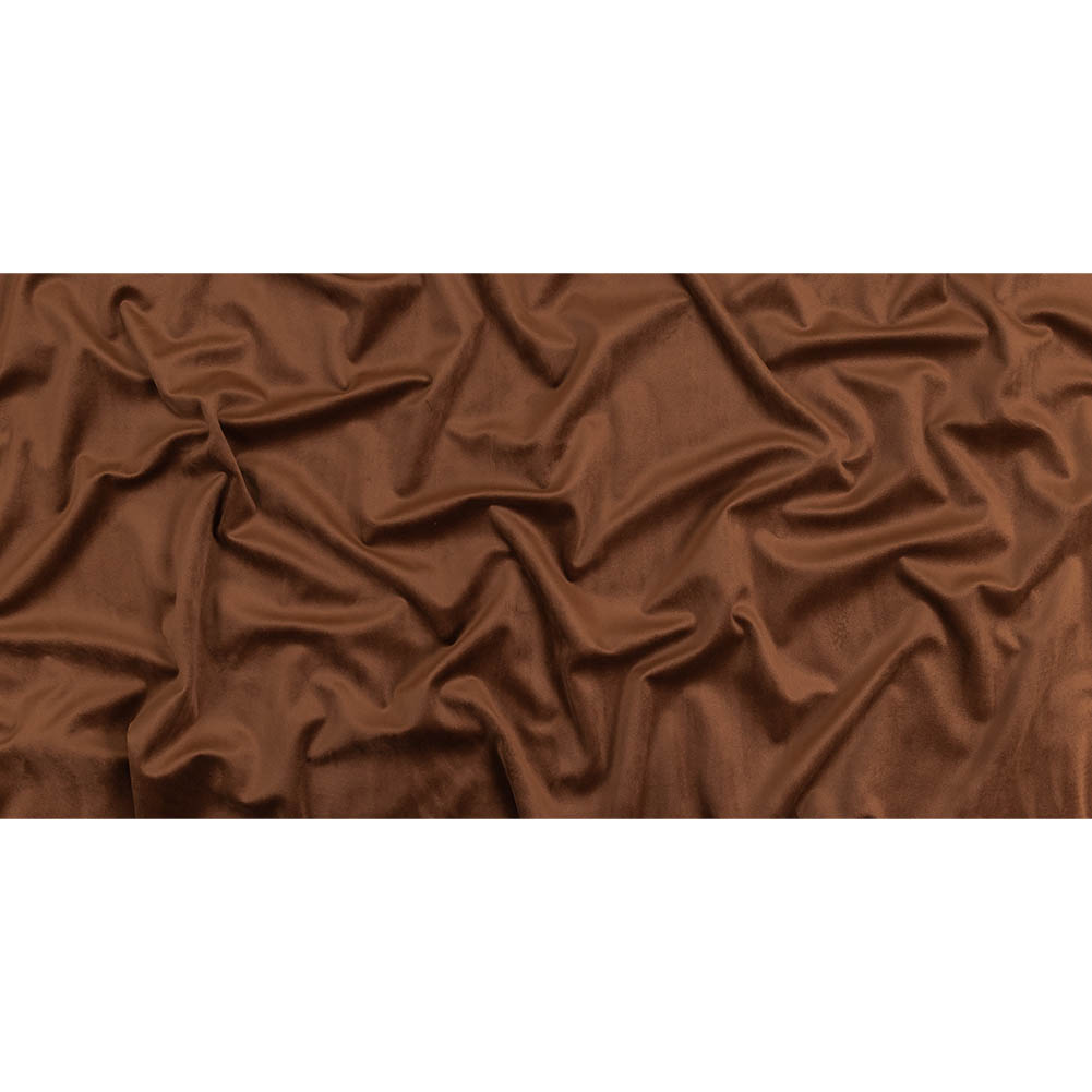 Umber Creamy Polyester Velvet