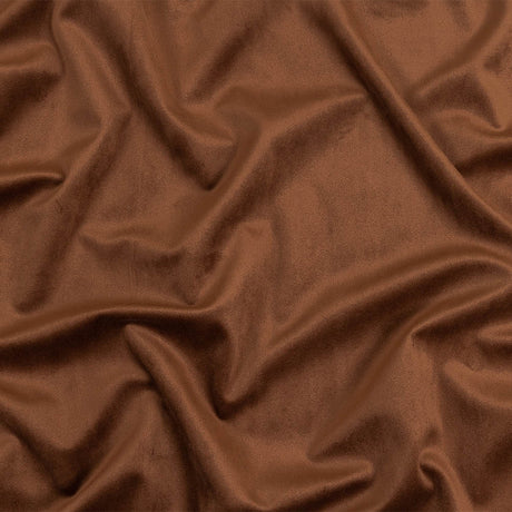 Umber Creamy Polyester Velvet