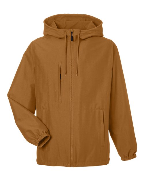 Harriton Unisex Flex Twill Hooded Jacket