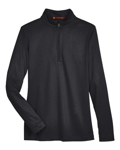 Harriton Women's Advantage Snag Protection Plus Quarter-Zip Pullover