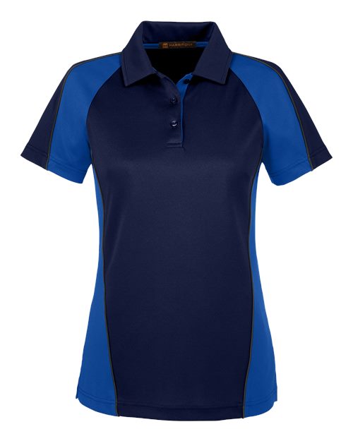 Harriton Women's Advantage Snag Protection Plus IL Colorblock Polo