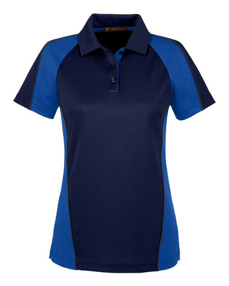 Harriton Women's Advantage Snag Protection Plus IL Colorblock Polo