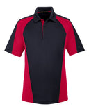 Harriton Men's Advantage Snag Protection Plus Colorblock Polo