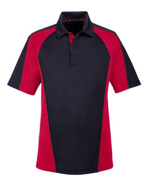 Harriton Men's Advantage Snag Protection Plus Colorblock Polo