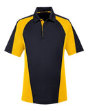Harriton Men's Advantage Snag Protection Plus Colorblock Polo