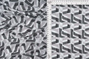 Wool Dobby Geometric Print Fabric