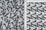 Wool Dobby Geometric Print Fabric
