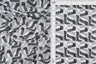 Wool Dobby Geometric Print Fabric