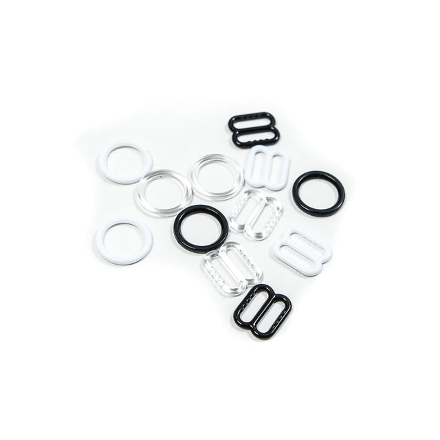 Dritz Lingerie Strap Slides and Rings - 3 Sets