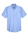 Harriton Men's Oxford Short Sleeve Shirt with Stain-Release