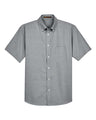 Harriton Men's Oxford Short Sleeve Shirt with Stain-Release