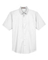 Harriton Men's Oxford Short Sleeve Shirt with Stain-Release