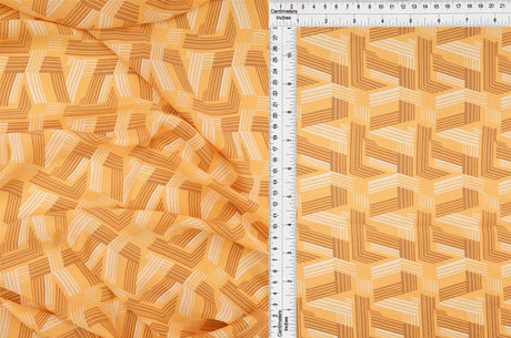 1 Yard Wool Dobby Geo Print Fabric, 57/58? Wide 100% Polyester