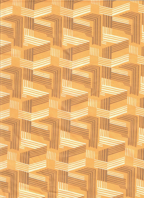 Wool Dobby Geometric Print Fabric