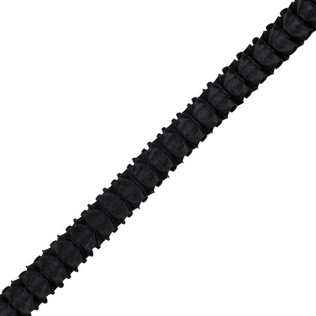 Italian Black Box Pleated Trimming - 1"