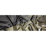 Polyester Lame - Metallic Pale Gold on Black - Ellery Collection