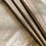 Polyester Lame - Metallic Pale Gold on Black - Ellery Collection