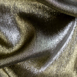 Polyester Lame - Metallic Pale Gold on Black - Ellery Collection