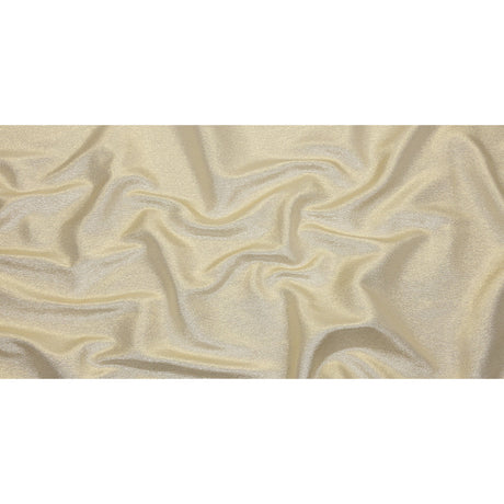 Metallic Polyester Lame - White and Gold - Glimmer Collection