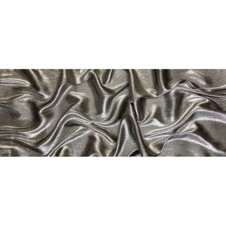 Polyester Lame - Metallic Silver on Black - Ellery Collection
