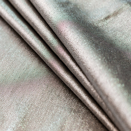 Polyester Lame - Metallic Silver on Black - Ellery Collection